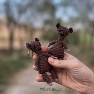> خرس تدی بافتنی – عروسک دست‌بافت