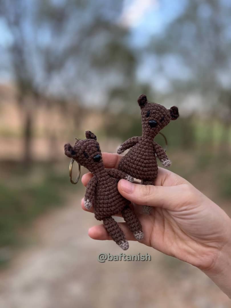 > خرس تدی بافتنی – عروسک دستبافت